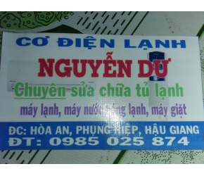 Cơ điện lạnh Nguyễn Dư