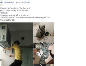 Điện tử điện lạnh Hải Nam tuyển Thợ điện lạnh